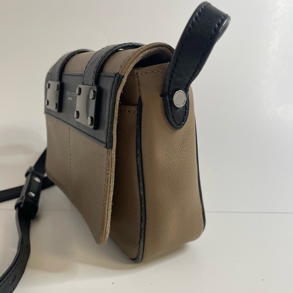 Rag & Bone Mini Pilot Crossbody Purse Bag - Taupe & Black, beige, small - Picture 2 of 16